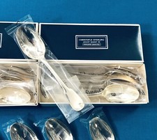 small spoon CHRISTOFLE CARDEILHAC solid silver MINERVE model CLUNY / ANJOU