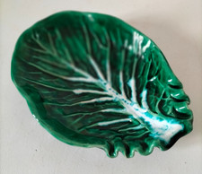 Coupelle en barbotine verte en