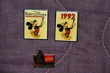 Lot 3 pins " 1992 EURO Disney " ouverture