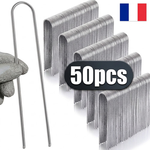 Lot agrafes jardin type - 50,