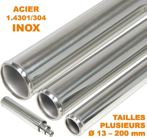 60cm tube durite acier inox - acier,