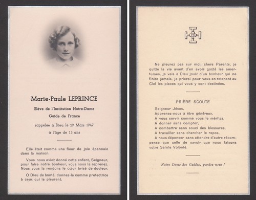 Image pieuse mortuaire - image,