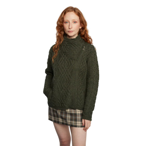 Women aran cable - aran, side