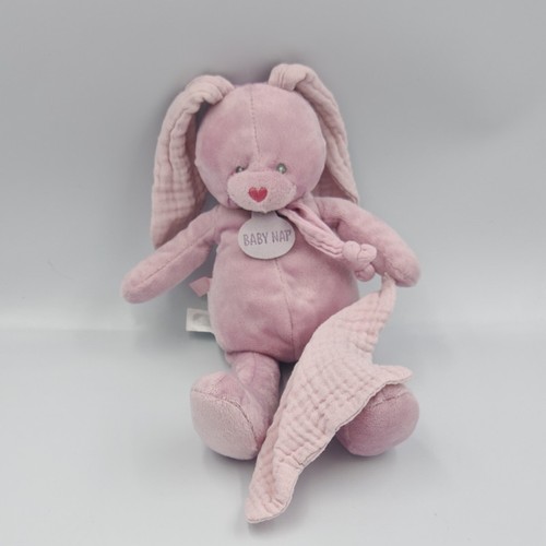 Doudou lapin rose - cassis, lili