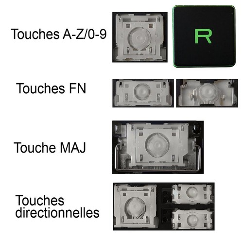 Touche clavier pour hp - de, fr