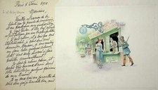 ✒ L.A.S Henri NOULHAC bookbinder offers his services to bibliophile Edouard PELAY