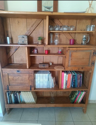 Bibliothèque bois marron