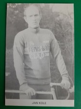 CYCLISME carte cycliste JAN KOLE équipe FEMIS BANK ELRO SNACKS 1981