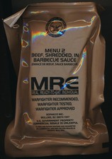 PORT OFFERT Rare Ration combat USA MRE  MENU 2 BOEUF BBQ Emb. 2024