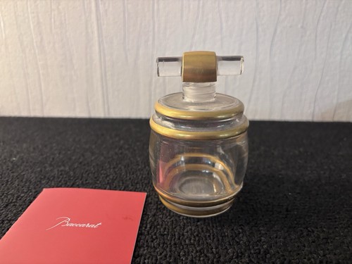 Flacon parfum ancien doré - flacon,