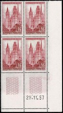 FRANCE 1957 ROUEN Bloc X 4YT