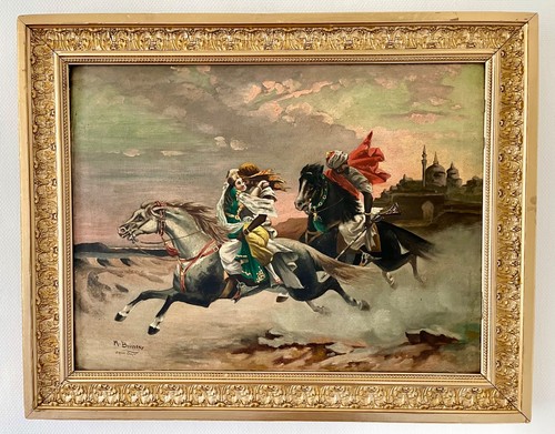 Tableau orientaliste huile - orientaliste,