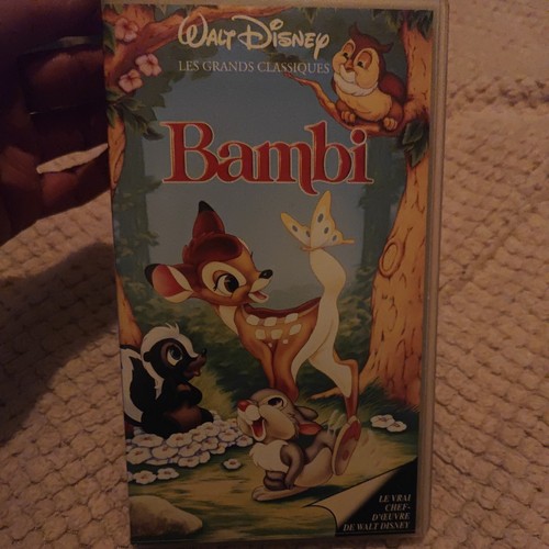 Bambi disney cassette vhs - -,