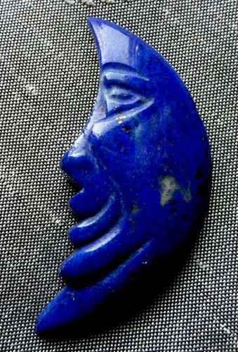Grand pendentif pierre semi - pierre,