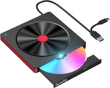 Lecteur CD DVD Externe Graveur DVD Externe avec USB30 TypeC Lecteur CDDVD