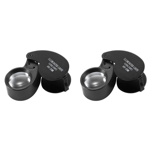 2pièces 40x loupe lumineuse - 40x,