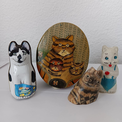 Collection chats boites metal - chats,