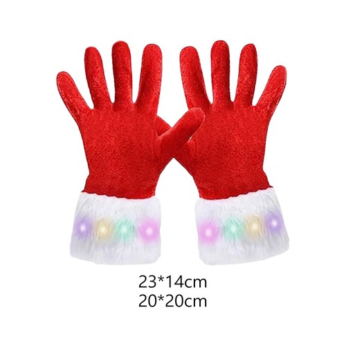 Gants noël rouges - de,