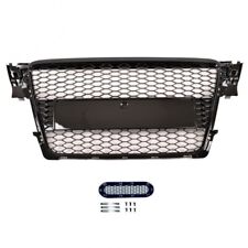 CALANDRE NOIR BRILLANT LOOK RS4 POUR AUDI A4 B8 PHASE 1 DE 12/2007 A 10/2011