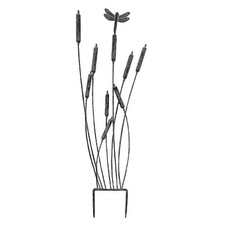 Treillage roseaux gris fer 29x1x91cm