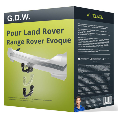 Attelage pour land rover range - land,