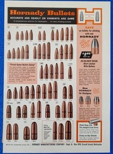 1961 HORNADY BULLETS RELOADING PRODUCT LINE-UP AMMUNITION ORIGINAL AMMO PRINT AD