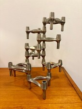 Bougeoirs modulaires Nagel – Stoffi & Nagel – Lot de 9 pièces vintage