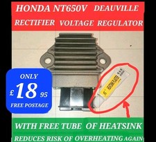 HONDA DEAUVILLE NT650V RECTIFIER V REGULATOR free HEATSINK PASTE 28921-MM5-869