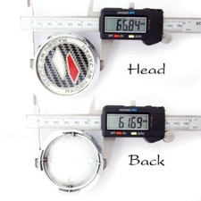 1SET/4PCS. LENSO RAIDEN BY JAPAN A=62mm. B=67mm. Hub Caps Wheel center cap R0222