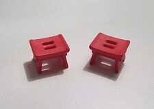 PLAYMOBIL (J233) 1900 ERA - Lot of 2 Red Stools Animal Merchants 5344