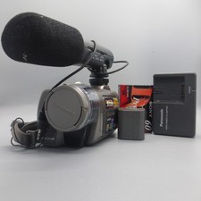 Panasonic 3CCD NV-GS230 MiniDV Cassette Camcorder Silver Tested Full Working Set