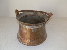 Antique Copper Cauldron With