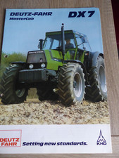 Catalogue,Brochure,Prospectus Agricole Tracteurs Deutz-Fahr  DX7 Mastercab