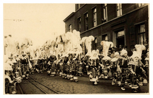 Belgique carnaval binche - belgique,, de