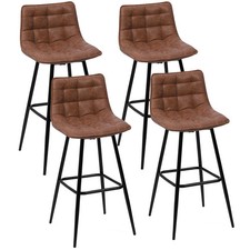 Lot de 4 tabourets de bar MADY