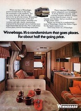 1980 Winnebago Motorhome Original Color Print Ad