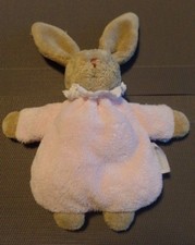 B7G / doudou lapin rose grelot