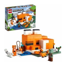 LEGO 21178 Minecraft Le Refuge du Renard, Jouet de Construction Maison, Enfants 