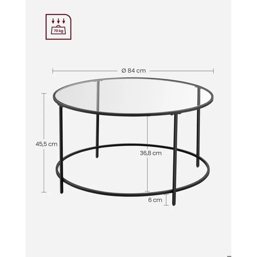Table basse ronde vasagle - vasagle, en