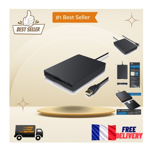 Lecteur disquette slim noir - de,
