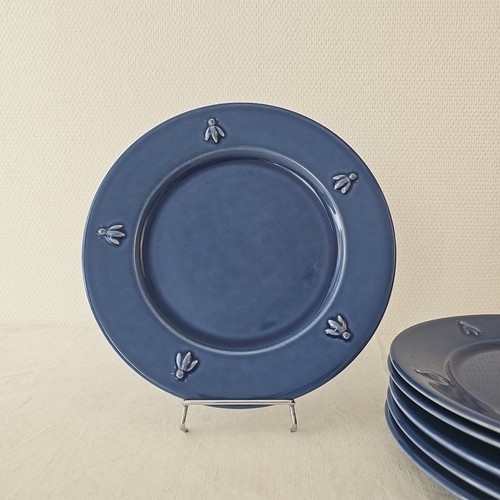 Assiettes plates décor cigale - décor,