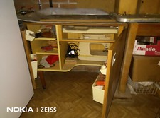 machine à coudre avec meuble