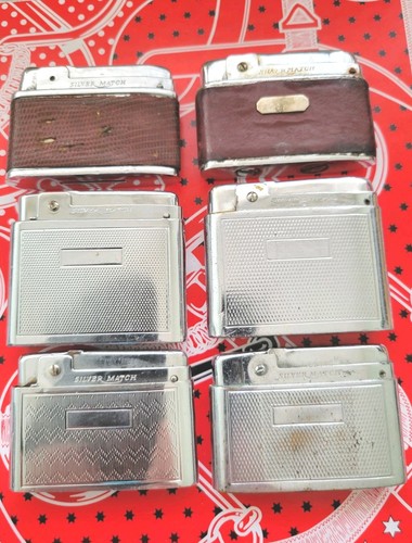 Silver match lot - 1, 6