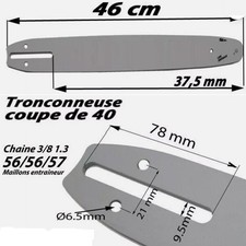 Guide chaine  porte lame coupe