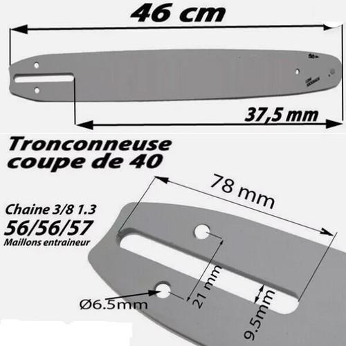 Guide chaine porte lame coupe - guide,