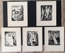 Yvette Alde. 5 lithographies pour Robert Desnos: Les trois solitaires. 1947