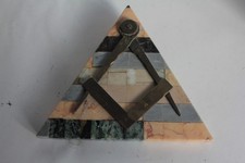 Marble Compass Square Freemason Pyramid (74486)