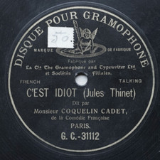COQUELIN - C'est idiot -
