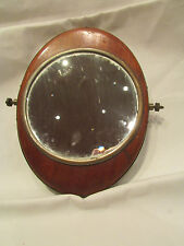 antique glazing mirror ice cream 1900 era deco bathroom chrome & wood