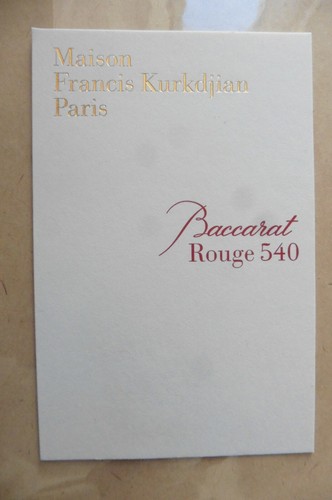 Carte essai testeur - , parfum